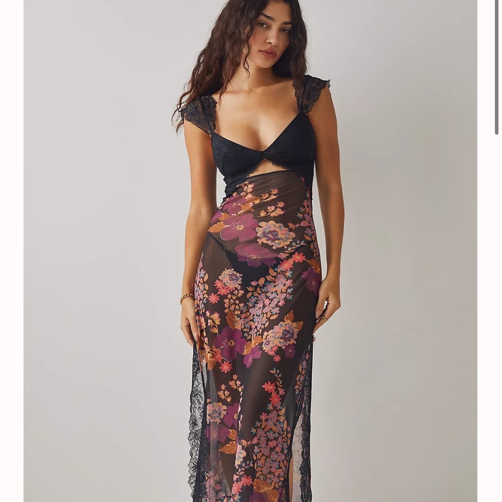free people BNWT Suddenly Fine Maxi Slip SZ S